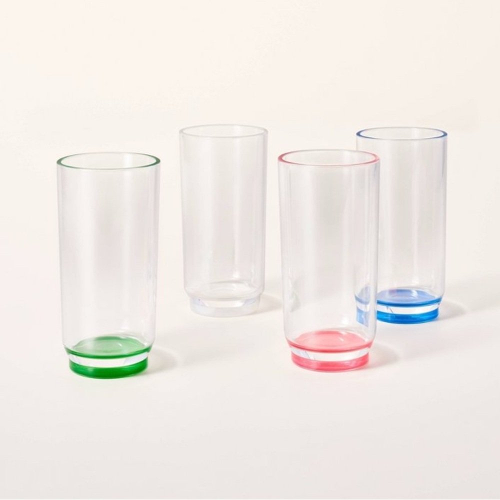 kate spade new york x Target 15.2oz 4pc Acrylic Highball Drinkware Set